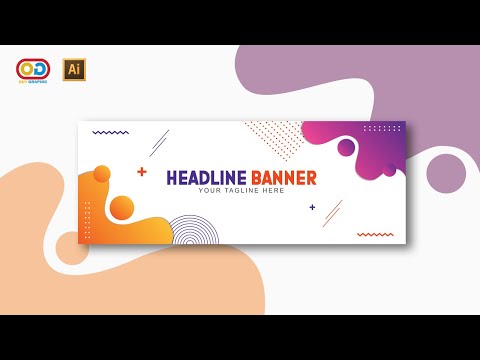 Simple Banner Design || Adobe Illustrator Tutorials