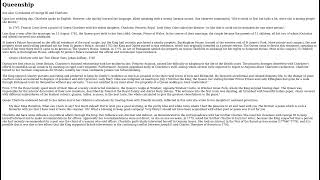 Wikipedia article Charlotte of Mecklenburg-Strelitz read out loud