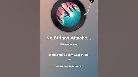 No strings attached