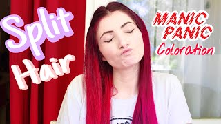 🌸 SPLIT HAIR Rouge et Rose - Je me teins les cheveux - Manic Panic, coloration vegan et cruelty free