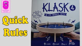 KLASK 4, Quick Rules (In English, #boardgame #klask4 #rules #howtoplay)