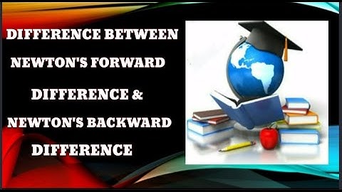 Difference between#Newton forward difference and backward difference#Numericalanalysis#