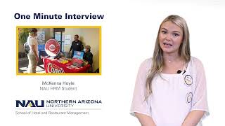 One minute interview: McKenna Hoyle, NAU HRM Student