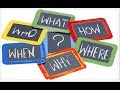 Learn question words in English. Вопросительные слова в английском языке.