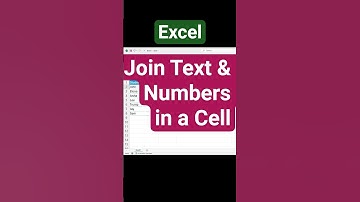 Combine text and numbers in one cell in excel #dataentry #excel