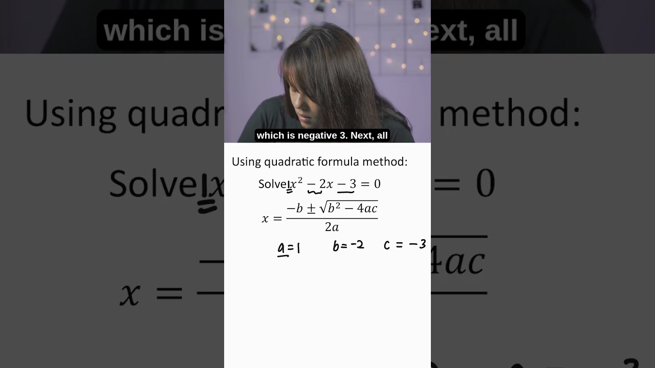 Solving Quadratic Equations using Quadratic Formula | GCE O-Level E Math | #mathematics #math