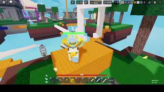playing lucky block doubles matches in roblox bedwars