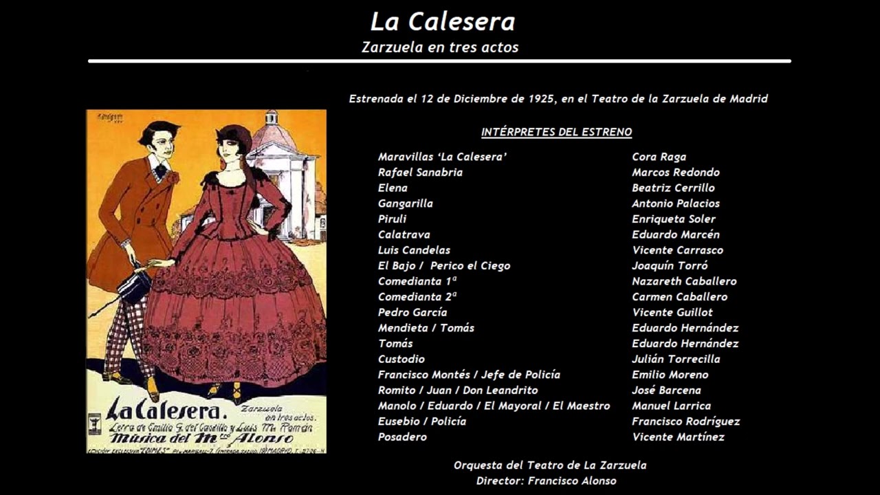 La Calesera - Romanza de Maravillas 'Todos dicen que te quiero' (1987)   Josefina Meneses