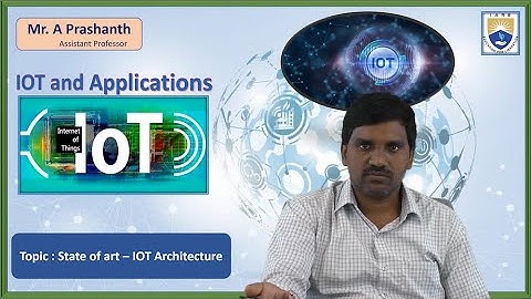 State of art   IOT Architecture by Mr. A Prashanth