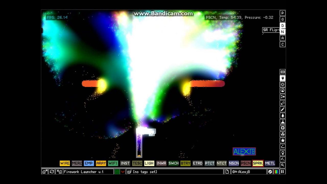 Powder toy fireworks launcher V1.0 YouTube