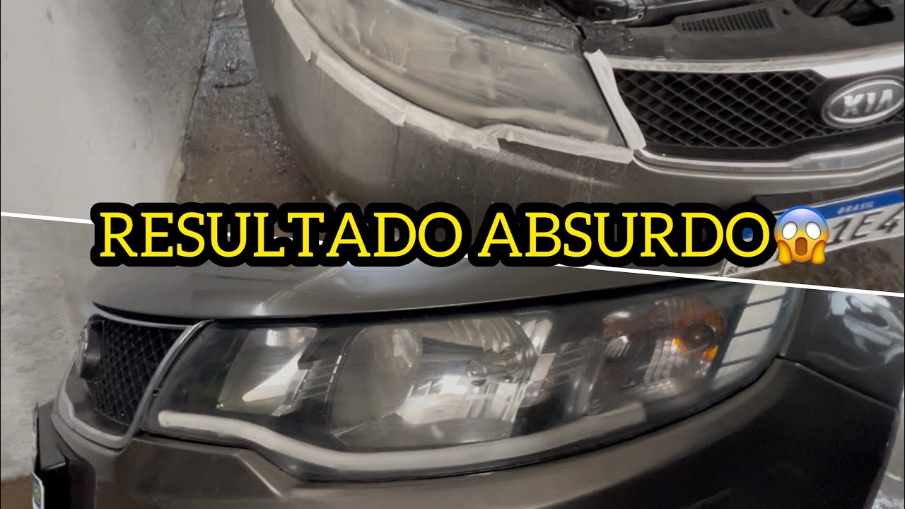 POLINDO FAROL COM A FURADEIRA EM CASA. como Remover queimado amarelado 