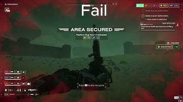 Trying to rocket jump in Helldivers 2