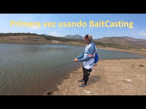 Enseñando a usar un carrete de Baitcasting a mi Amigo Fer