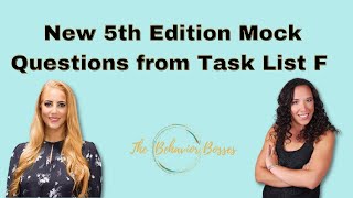 5th Edition Task List F Mock Questions to Help You Pass the BCBA Exam