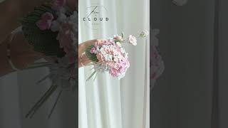 Do you like the flower bouquet with pink #crochet