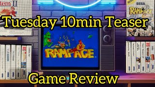 Tuesday/Thursday 10min Teaser Ep176 - Rampage #mastersystem #gaming #retrogaming