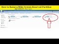 How to Hide/Remove System reserved drive/partition || By Technology up