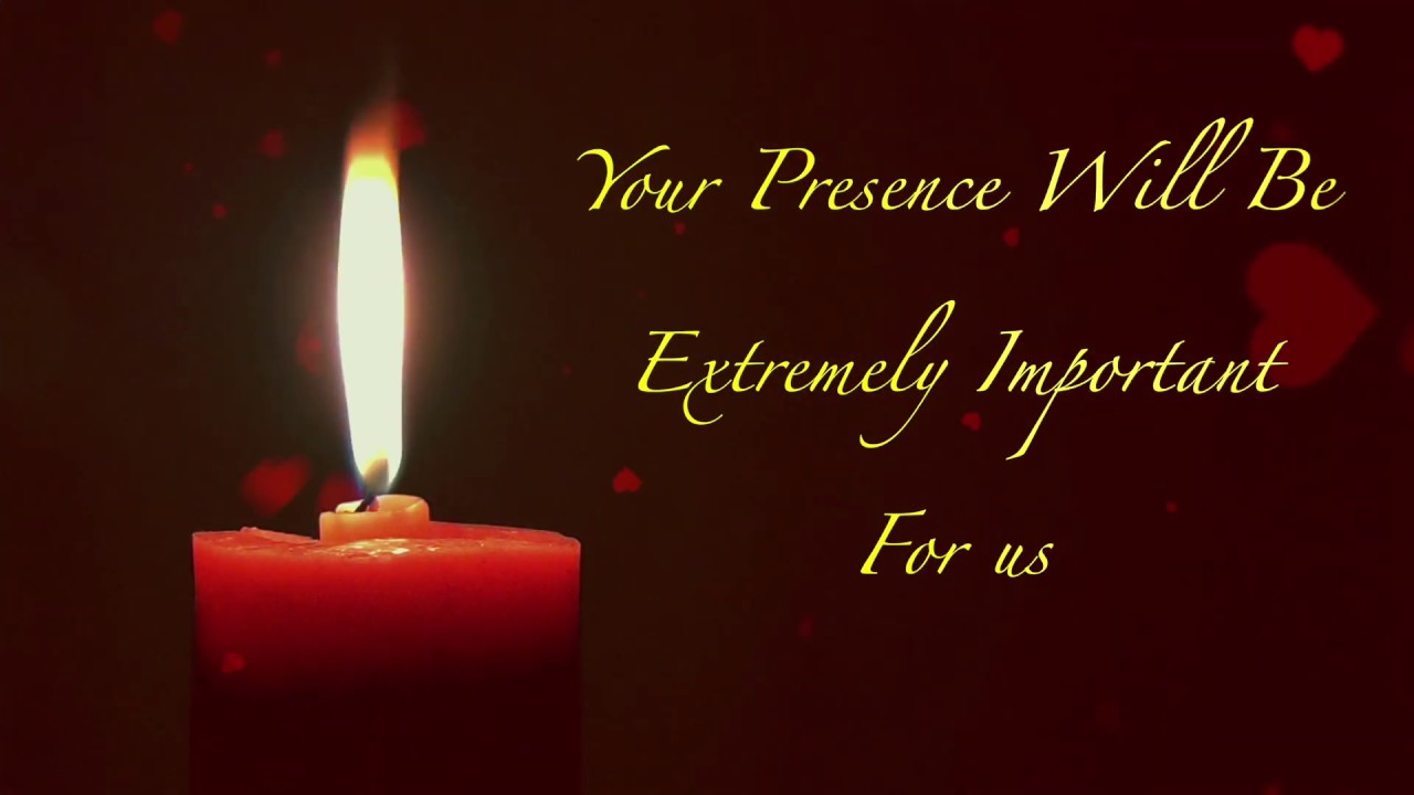 Royal Wedding Invitation Video 20 | Free & Blank Full Blank Video Back