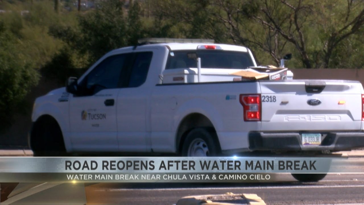 Roads reopen after water main repairs - YouTube