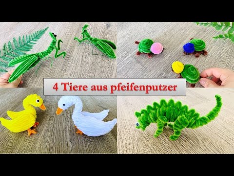 DBALL Pfeifenputzer Set 200 Stück - Bastelset Mit Perlen Und Zubehör