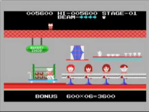 Microsoft - ぽんでぱん MSX] Comic Bakery ぽんぽこパン - STAGE 1,2 PLAY - YouTube