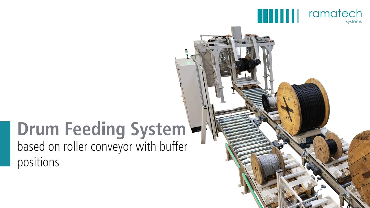 Ramatech Ramatech Drum feeding system with roller track - YouTube