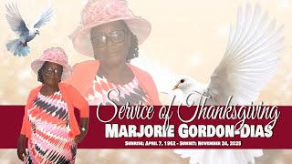 Thanksgiving service for the late Marjorie Gordon-Dias @ Grace Temple Church, Esher, Hanover.