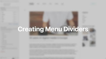 Creating Menu Dividers | YOOtheme Documentation (WordPress)
