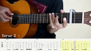 Cinta Luar Biasa - Andmes Kamaleng - Fingerstyle Guitar Cover - Tutorial TAB.