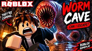 I SURVIVED THE WORM CAVE… 😱🐛 | Roblox