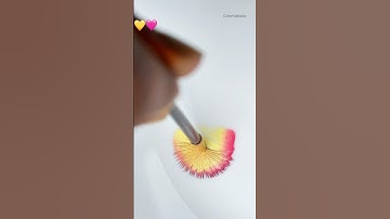 💛💗#satisfying #shorts #shortsfeed #viral#painting #colormixing #youtubeshorts #ytviral #relaxing