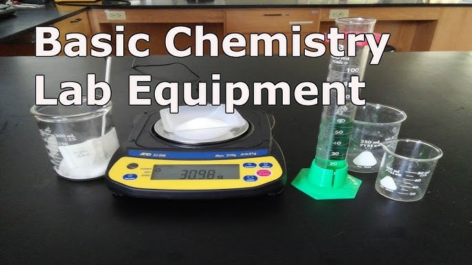 Laboratory glassware instruments. Equipment for chemical lab