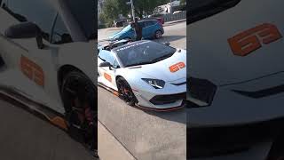 Lamborghini Wakes Up Downtown With Straight Piped V12!  #car #lamborghini #viral