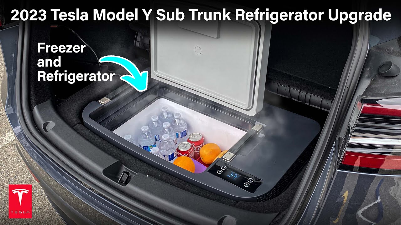 2023 Tesla Model Y Sub Trunk Refrigerator & Freezer Upgrade
