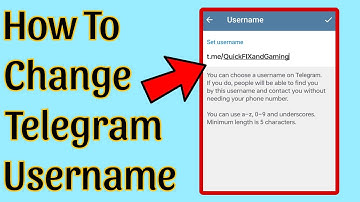 How To Change Telegram Username In 2024