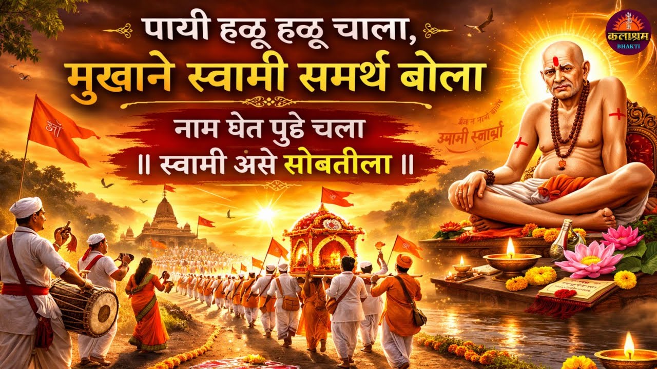 पायी हळू हळू चाला lअक्कलकोट पालखी भजन Akkalkot Swami Samarth Bhajan #swamisamarth #trending