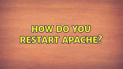 Ubuntu: How do you restart Apache?