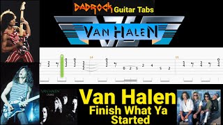 Finish What Ya Sterted - Van Halen - Lead Guitar TABS Lesson