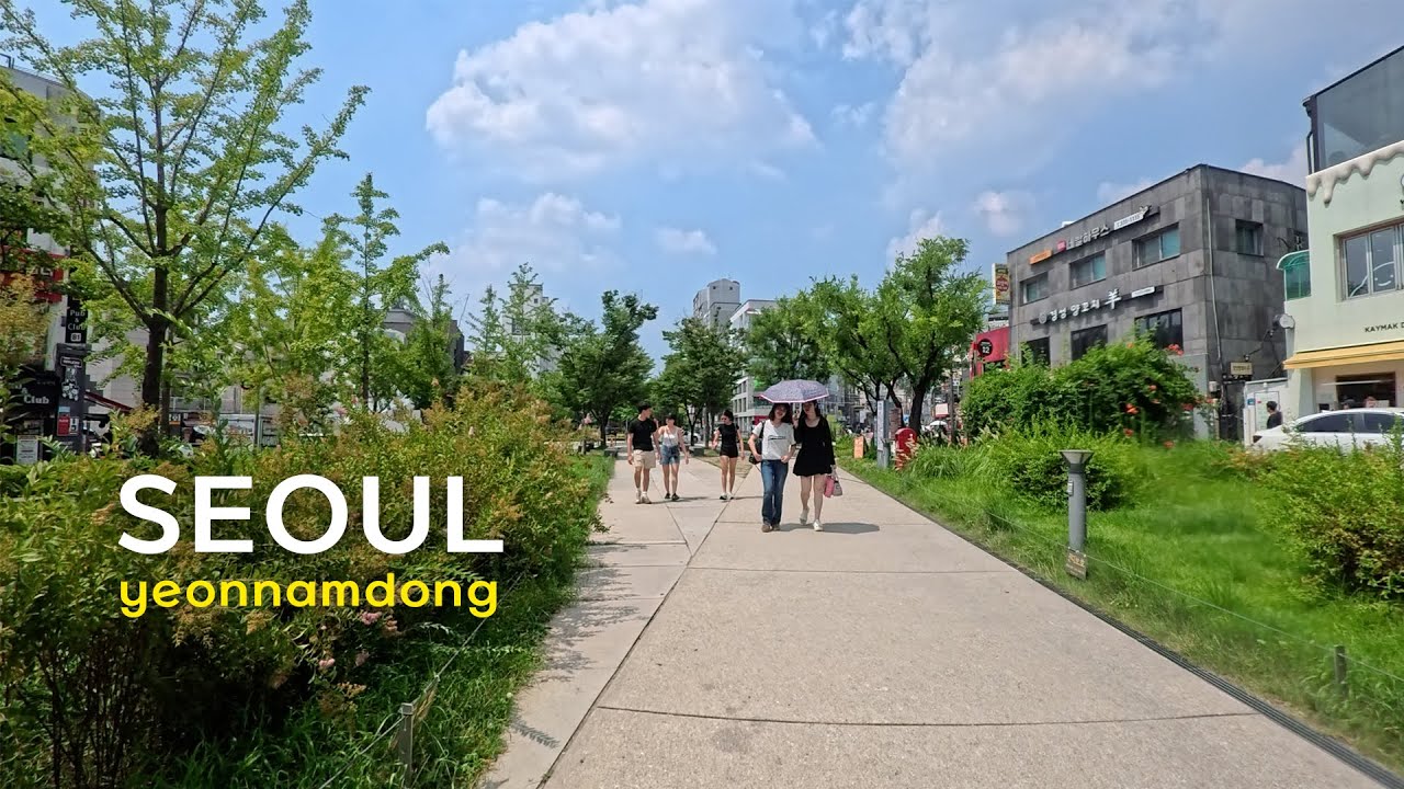 [4K] 평일 오후 연남동 카페 골목, 경의선숲길 감성 산책,Yeonnam-dong Walking Vibes in Seoul,,首爾延南洞,  ソウル・ヨンナムドン