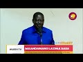 RAILA ODINGA AMSHTUA RAIS RUTO KWA KUAMURU MAANDAMANO LAZIMA YAENDELEE.... KUFA GARI KUFA MAKANGA