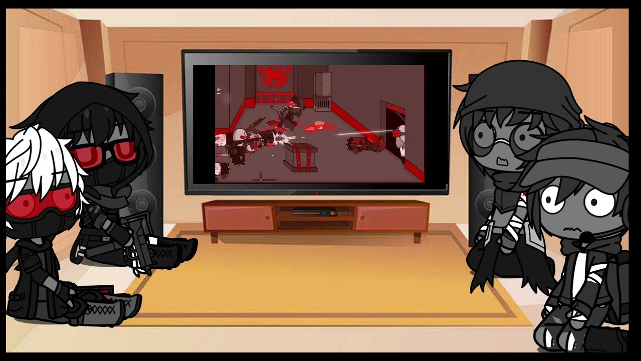 madness combat characters react to nexus hank raid (blood/gore warning)