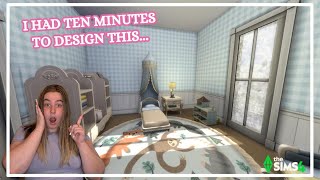 Can I Build a Functional Toddler Room in 10 Minutes? | Sims 4 Speed Build