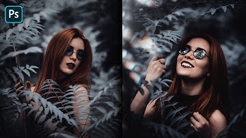 Moody Dark Black Color Grading Effect in Photoshop