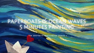 HOW TO PAINT SURFACE OF WATER | ACRYLIC PAINTING TUTORIAL FOR BEGINNERS