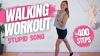 400 STEPS WALKING WORKOUT || Olivia Rodrigo - Stupid Song ~400 steps || Sharona's Hill