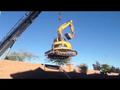 Pool Excavation Crane In
