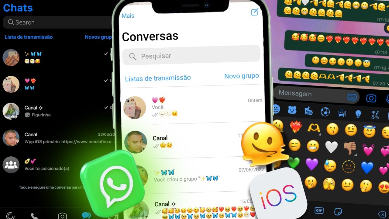 SAIU! WHATSAPP IGUAL IPHONE IOS 16 NO ANDROID ATUALIZADO 2022💗🪴🦋 - YouTube