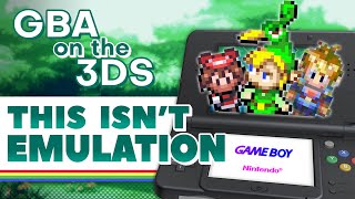 3DS Can Play Game Boy Advance Games Without Emulation