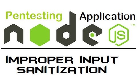 2. node web server - improper input sanitization