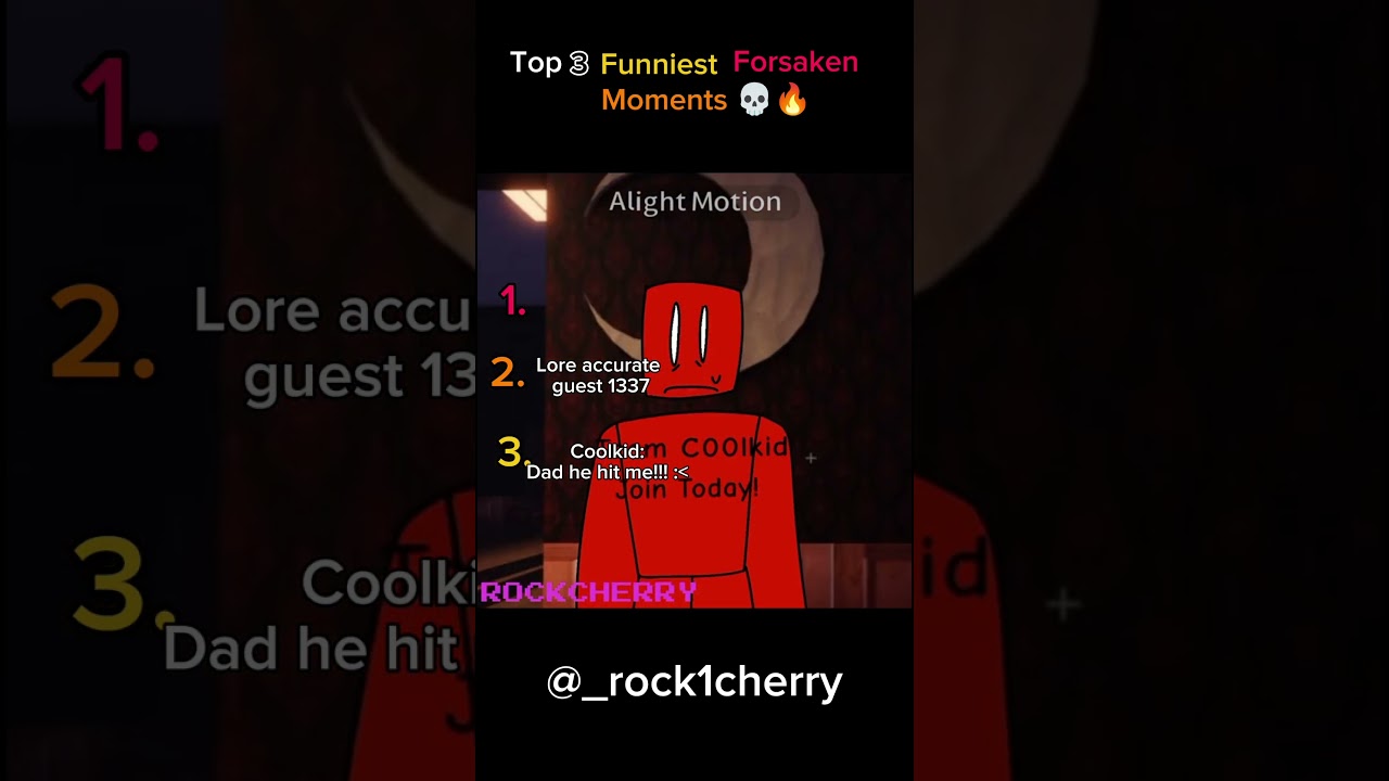 Top 3 Funniest Forsaken Moments🔥(part 2)